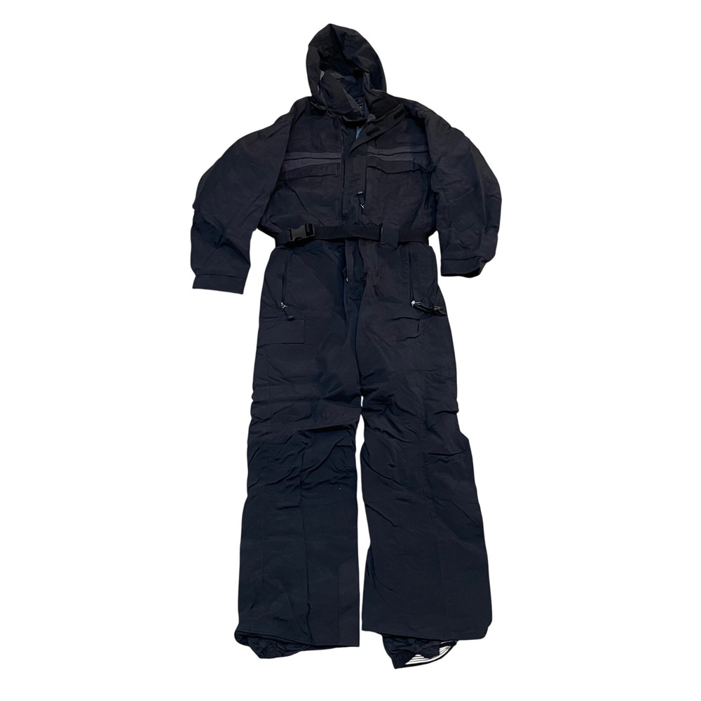 Vintage Obermeyer Mens M All Terrain Snow suit Black Waterproof One Piece Ski